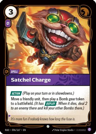Satchel Charge (096/167) [Radiance] Riftbound Singles Riot Games
