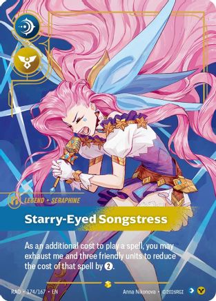 Seraphine, Starry-Eyed Songstress (Overnumbered) (174/167) [Radiance] Foil Riftbound Singles Riot Games