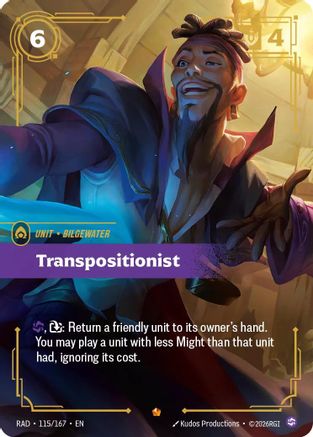 Transpositionist (115/167) [Radiance] Foil Riftbound Singles Riot Games