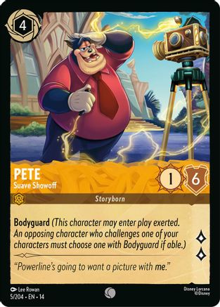 Pete - Suave Showoff (5/204) [Hyperia City] Lorcana Single Disney