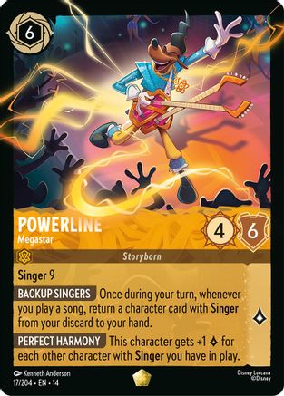 Powerline - Megastar (17/204) [Hyperia City] Lorcana Single Disney