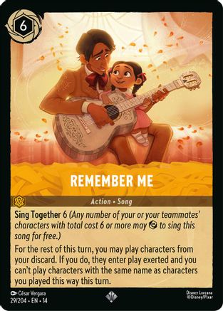Remember Me (29/204) [Hyperia City] Cold Foil Lorcana Single Disney