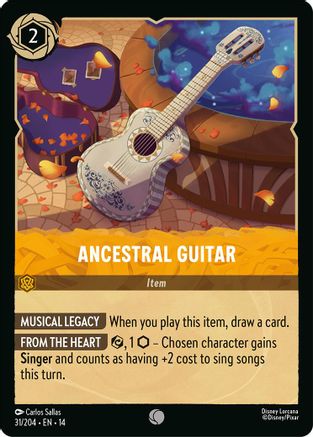Ancestral Guitar (31/204) [Hyperia City] Lorcana Single Disney