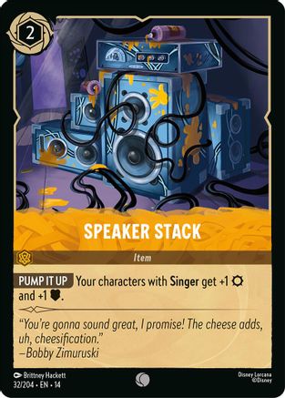 Speaker Stack (32/204) [Hyperia City] Lorcana Single Disney