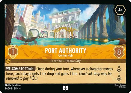 Port Authority - Center Hub (34/204) [Hyperia City] Cold Foil Lorcana Single Disney