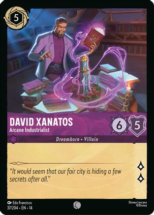 David Xanatos - Arcane Industrialist (37/204) [Hyperia City] Cold Foil Lorcana Single Disney