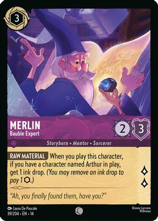 Merlin - Bauble Expert (39/204) [Hyperia City] Lorcana Single Disney