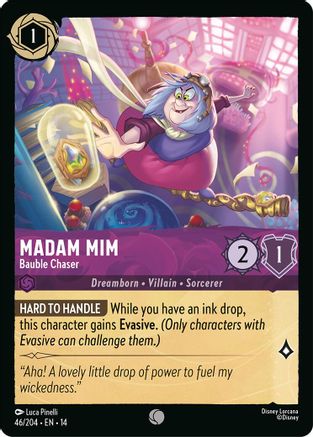 Madam Mim - Bauble Chaser (46/204) [Hyperia City] Cold Foil Lorcana Single Disney