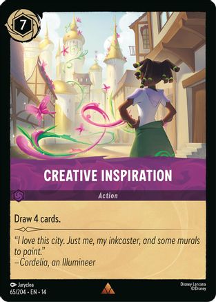 Creative Inspiration (65/204) [Hyperia City] Lorcana Single Disney