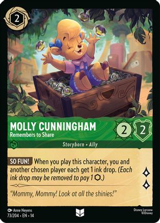 Molly Cunningham - Remembers to Share (73/204) [Hyperia City] Lorcana Single Disney