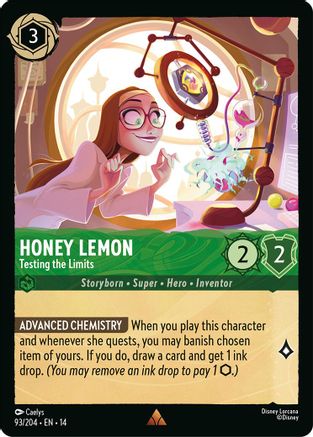 Honey Lemon - Testing the Limits (93/204) [Hyperia City] Cold Foil Lorcana Single Disney