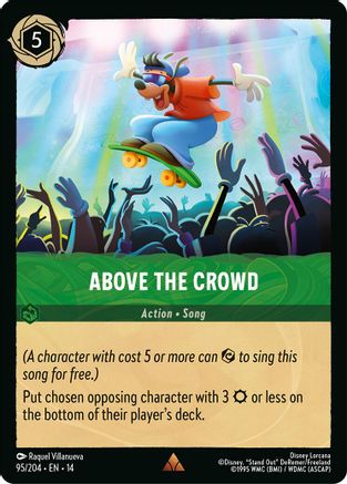 Above the Crowd (95/204) [Hyperia City] Cold Foil Lorcana Single Disney
