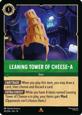 Leaning Tower of Cheese-a (101/204) [Hyperia City] Cold Foil Lorcana Single Disney