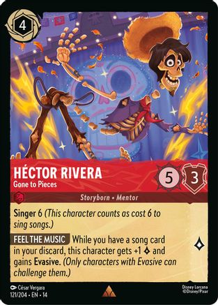 Hector Rivera - Gone to Pieces (121/204) [Hyperia City] Lorcana Single Disney