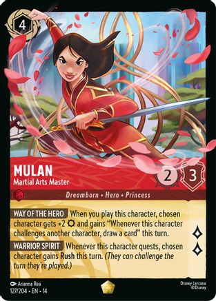 Mulan - Martial Arts Master (127/204) [Hyperia City] Lorcana Single Disney