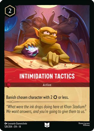 Intimidation Tactics (128/204) [Hyperia City] Lorcana Single Disney