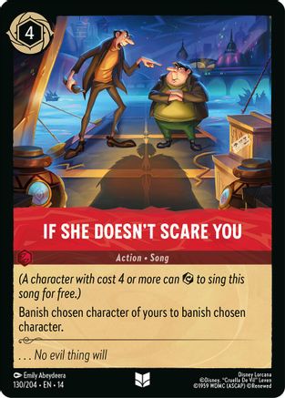 If She Doesn't Scare You (130/204) [Hyperia City] Lorcana Single Disney