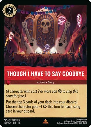 Though I Have to Say Goodbye (131/204) [Hyperia City] Lorcana Single Disney