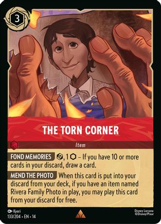 The Torn Corner (133/204) [Hyperia City] Cold Foil Lorcana Single Disney
