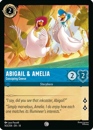 Abigail & Amelia - Gossiping Geese (143/204) [Hyperia City] Lorcana Single Disney