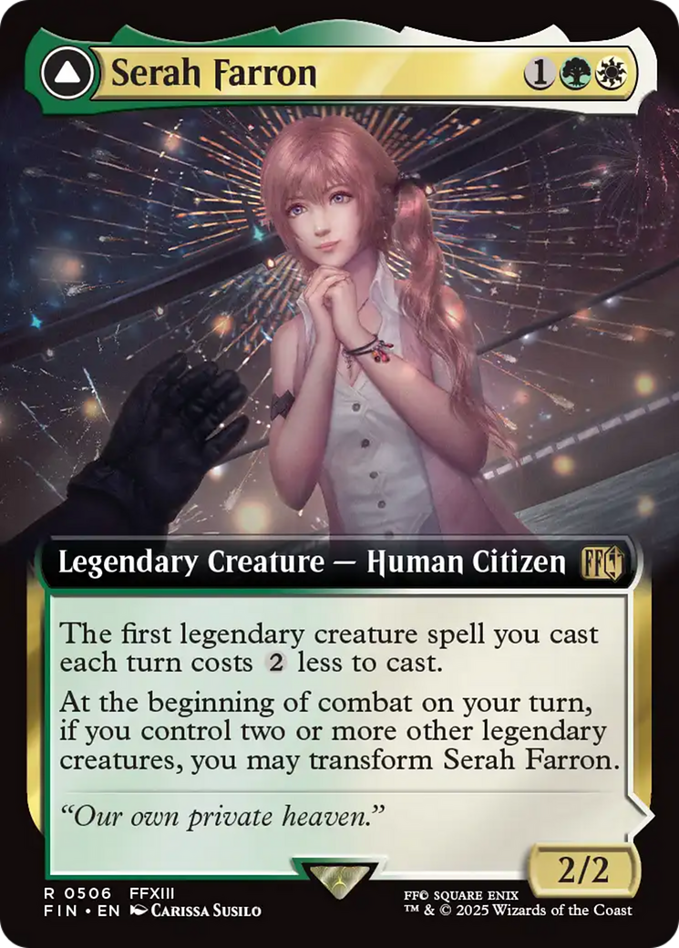 Serah Farron // Crystallized Serah (FIN-506) [FINAL FANTASY] (Extended Art) Foil MTG Single Wizards of the Coast