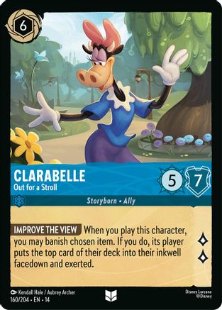 Clarabelle - Out for a Stroll (160/204) [Hyperia City] Lorcana Single Disney