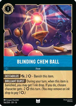 Blinding Chem Ball (166/204) [Hyperia City] Cold Foil Lorcana Single Disney