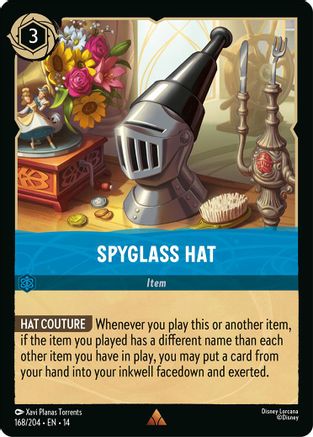 Spyglass Hat (168/204) [Hyperia City] Cold Foil Lorcana Single Disney