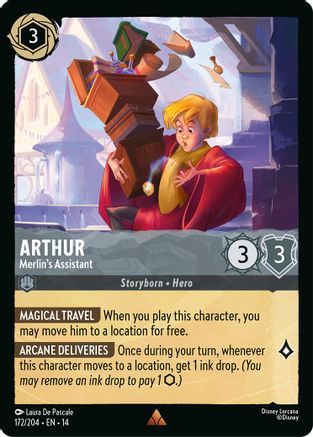 Arthur - Merlin's Assistant (172/204) [Hyperia City] Lorcana Single Disney