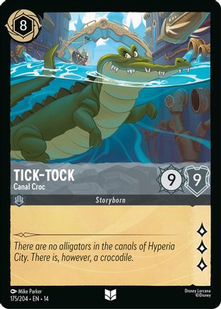 Tick-Tock - Canal Croc (175/204) [Hyperia City] Lorcana Single Disney