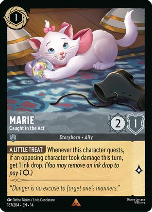 Marie - Caught in the Act (187/204) [Hyperia City] Lorcana Single Disney