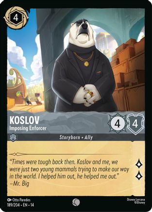 Koslov - Imposing Enforcer (189/204) [Hyperia City] Lorcana Single Disney