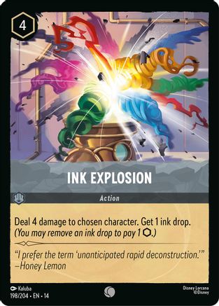 Ink Explosion (198/204) [Hyperia City] Cold Foil Lorcana Single Disney