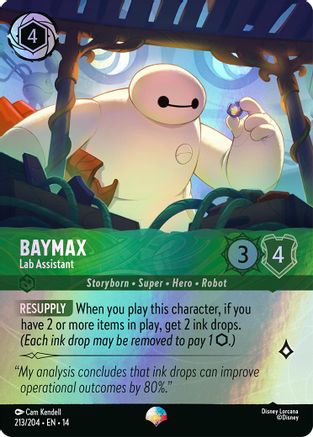 Baymax - Lab Assistant (Epic) (213/204) [Hyperia City] Holofoil Lorcana Single Disney