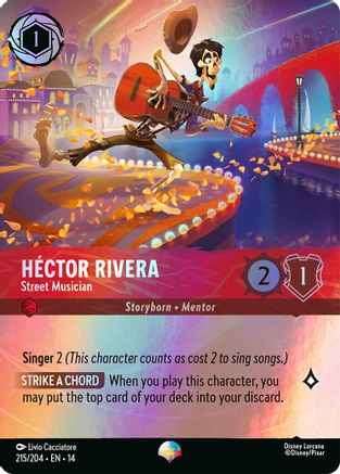Hector Rivera - Street Musician (Epic) (215/204) [Hyperia City] Holofoil Lorcana Single Disney