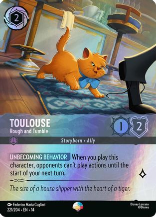 Toulouse - Rough and Tumble (Epic) (221/204) [Hyperia City] Holofoil Lorcana Single Disney