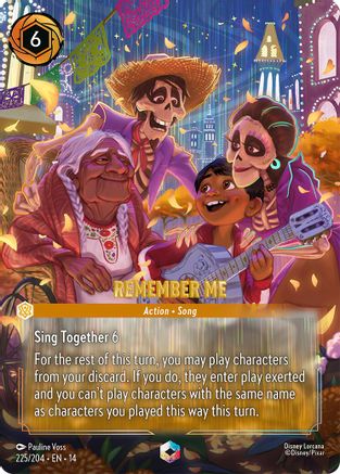 Remember Me (Enchanted) (225/204) [Hyperia City] Holofoil Lorcana Single Disney