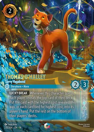 Thomas O'Malley - Savvy Vagabond (Enchanted) (235/204) [Hyperia City] Holofoil Lorcana Single Disney