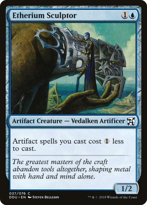 Etherium Sculptor (DDU-037) [Misc] Duel Decks: Elves vs. Inventors MTG Single Wizards of the Coast