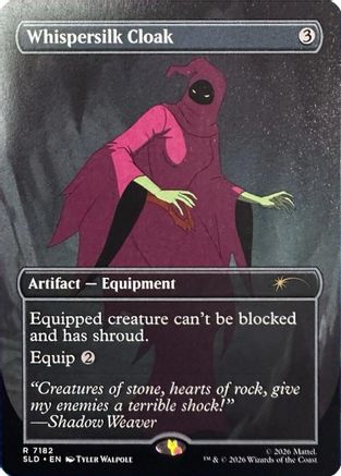 Whispersilk Cloak (7182) (SLD-7182) [Secret Lair Drop Series] Foil