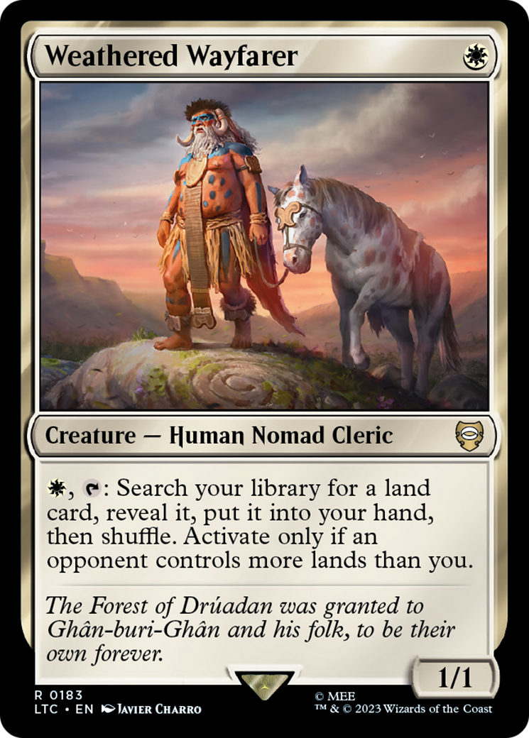 Weathered Wayfarer (LTC-183) [Tales of Middle-earth Commander] MTG Single Wizards of the Coast