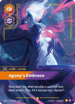 Evelynn, Agony's Embrace (Overnumbered) (175/167) [Radiance] Foil Riftbound Singles Riot Games