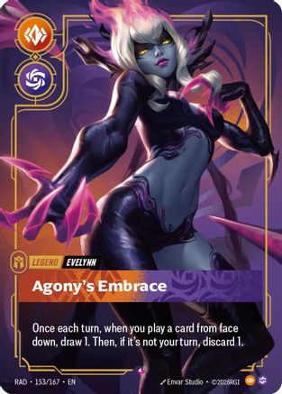 Evelynn, Agony's Embrace (153/167) [Radiance] Foil Riftbound Singles Riot Games