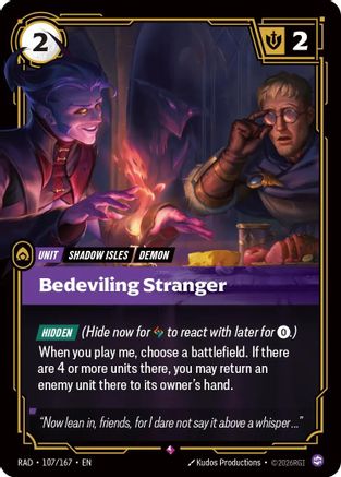 Bedeviling Stranger (107/167) [Radiance] Foil Riftbound Singles Riot Games