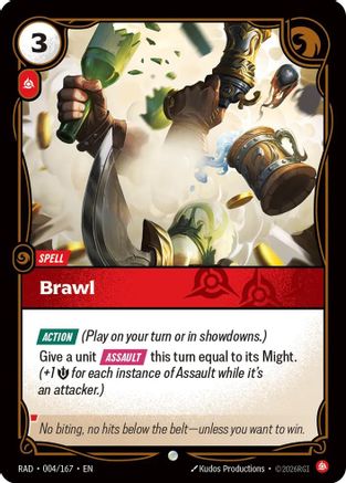 Brawl (004/167) [Radiance] Foil Riftbound Singles Riot Games