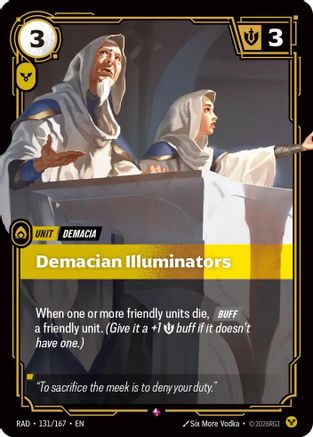 Demacian Illuminators (131/167) [Radiance] Foil Riftbound Singles Riot Games