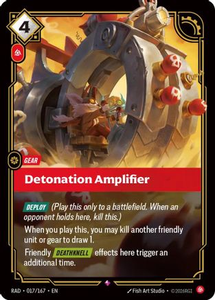Detonation Amplifier (017/167) [Radiance] Foil Riftbound Singles Riot Games