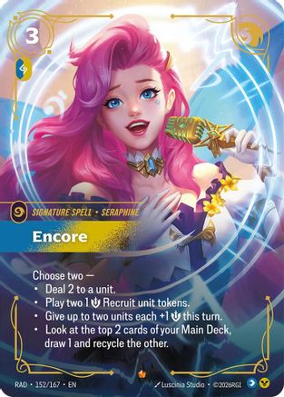 Encore (152/167) [Radiance] Foil Riftbound Singles Riot Games