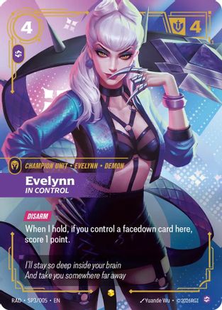 Evelynn, In Control (SP) (SP3/005) [Radiance] Foil Riftbound Singles Riot Games