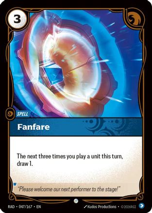 Fanfare (047/167) [Radiance] Riftbound Singles Riot Games